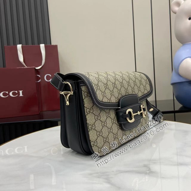 Gucci專櫃古馳最新款Horsebit 1955系列小號肩背包單肩斜挎女包 jh2760型號：815178